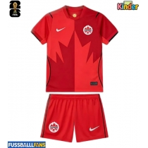 Kanada Heimtrikotsatz Kinder WM 2026 Kurzarm (+ Kurze Hosen)